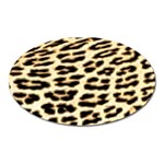 Leopard Print Oval Magnet Front