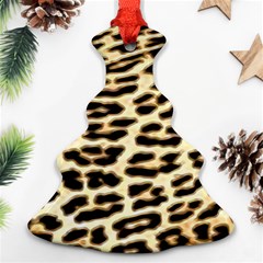 Leopard Print Christmas Tree Ornament (two Sides)