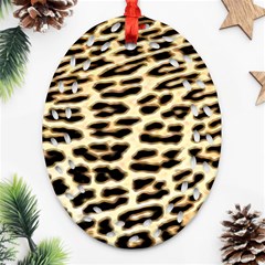 Leopard Print Ornament (oval Filigree)