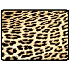 Leopard Print Two Sides Fleece Blanket (large) by TShirt44