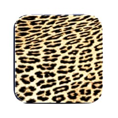 Leopard Print Square Metal Box (black) by TShirt44