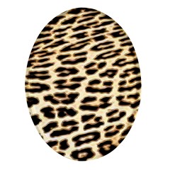 Leopard Print Oval Glass Fridge Magnet (4 Pack) by TShirt44