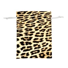 Leopard Print Lightweight Drawstring Pouch (l) by TShirt44