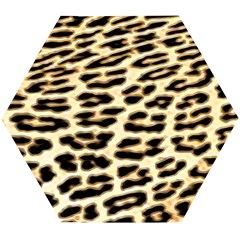 Leopard Print Wooden Puzzle Hexagon