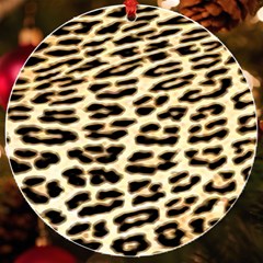 Leopard Print Uv Print Acrylic Ornament Round by TShirt44