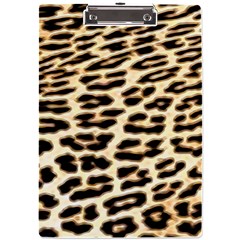 Leopard Print A4 Acrylic Clipboard by TShirt44