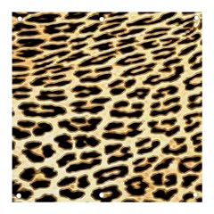 Leopard Print Banner And Sign 3  X 3  by TShirt44