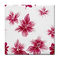 Hawaiian Flowers Tile Coaster by essentialimage