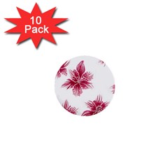 Hawaiian Flowers 1  Mini Buttons (10 Pack)  by essentialimage