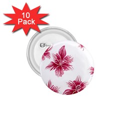 Hawaiian Flowers 1 75  Buttons (10 Pack) by essentialimage