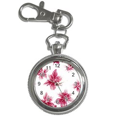 Hawaiian Flowers Key Chain Watches by essentialimage