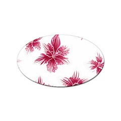 Hawaiian Flowers Sticker Oval (10 Pack) by essentialimage