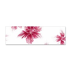 Hawaiian Flowers Sticker Bumper (100 Pack)