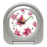 Hawaiian Flowers Travel Alarm Clock Front