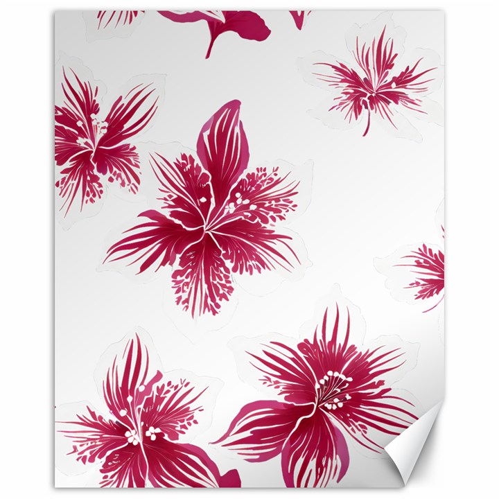 Hawaiian Flowers Canvas 16  x 20 