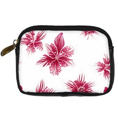 Hawaiian Flowers Digital Camera Leather Case by essentialimage