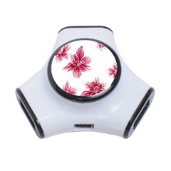 Hawaiian Flowers 3-port Usb Hub by essentialimage