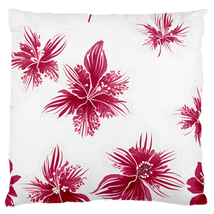 Hawaiian Flowers Large Cushion Case (One Side)