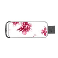 Hawaiian Flowers Portable Usb Flash (one Side) by essentialimage