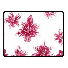 Hawaiian Flowers Two Sides Fleece Blanket (small) by essentialimage