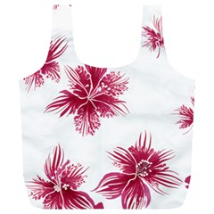 Hawaiian Flowers Full Print Recycle Bag (xl) by essentialimage