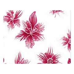 Hawaiian Flowers Two Sides Premium Plush Fleece Blanket (large) by essentialimage