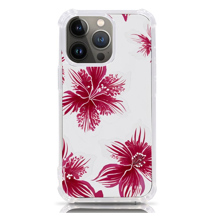 Hawaiian Flowers iPhone 13 Pro TPU UV Print Case