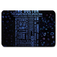 Doctor Who Tardis Large Doormat by Cendanart