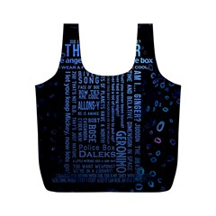 Doctor Who Tardis Full Print Recycle Bag (m) by Cendanart