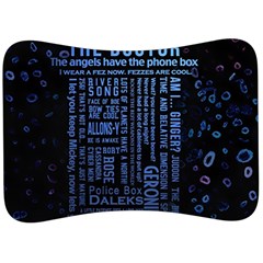 Doctor Who Tardis Velour Seat Head Rest Cushion by Cendanart