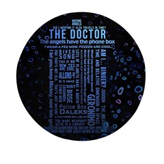 Doctor Who Tardis Mini Round Pill Box by Cendanart