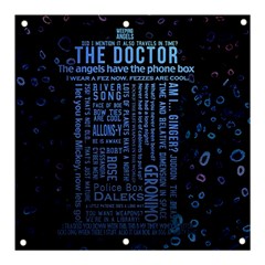 Doctor Who Tardis Banner And Sign 3  X 3  by Cendanart