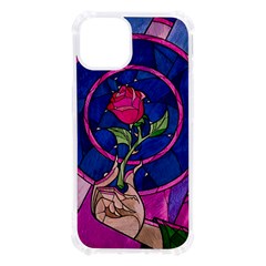 Enchanted Rose Stained Glass Iphone 13 Tpu Uv Print Case by Cendanart