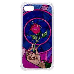 Enchanted Rose Stained Glass Iphone Se by Cendanart