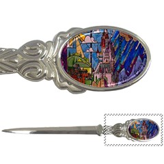 Castle Building Stained Glass Letter Opener by Cendanart