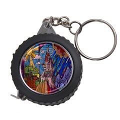 Castle Building Stained Glass Measuring Tape by Cendanart