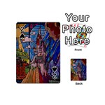 Castle Building Stained Glass Playing Cards 54 Designs (Mini) Front - Spade2