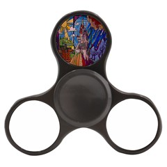 Castle Building Stained Glass Finger Spinner by Cendanart