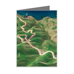 Coast Aerial View Beautiful Landscape Nature Ocean Road Graphy Aerial Coast Drone Mini Greeting Card by Bedest