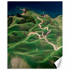 Coast Aerial View Beautiful Landscape Nature Ocean Road Graphy Aerial Coast Drone Canvas 16  X 20  by Bedest