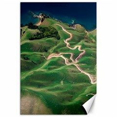 Coast Aerial View Beautiful Landscape Nature Ocean Road Graphy Aerial Coast Drone Canvas 20  X 30  by Bedest