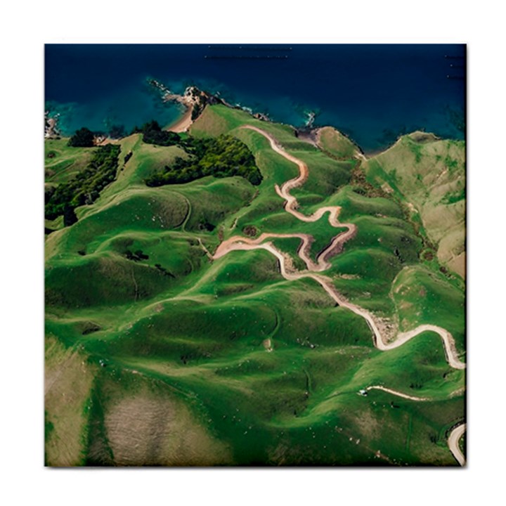 Coast Aerial View Beautiful Landscape Nature Ocean Road Graphy Aerial Coast Drone Face Towel