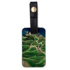 Coast Aerial View Beautiful Landscape Nature Ocean Road Graphy Aerial Coast Drone Luggage Tag (one Side) by Bedest