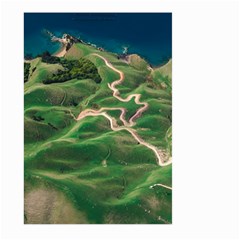 Coast Aerial View Beautiful Landscape Nature Ocean Road Graphy Aerial Coast Drone Large Garden Flag (two Sides) by Bedest