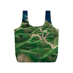 Coast Aerial View Beautiful Landscape Nature Ocean Road Graphy Aerial Coast Drone Full Print Recycle Bag (s) by Bedest