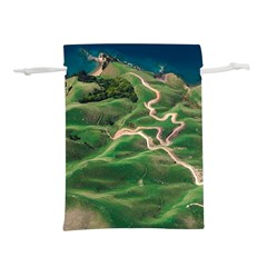 Coast Aerial View Beautiful Landscape Nature Ocean Road Graphy Aerial Coast Drone Lightweight Drawstring Pouch (s) by Bedest