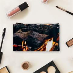 Wood Fire Camping Forest On Cosmetic Bag (small) by Bedest