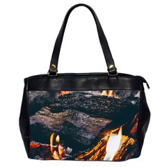 Wood Fire Camping Forest On Oversize Office Handbag (2 Sides) by Bedest