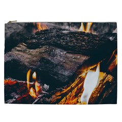 Wood Fire Camping Forest On Cosmetic Bag (xxl) by Bedest