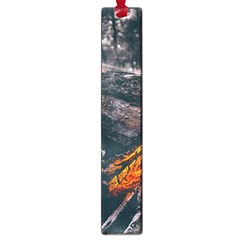 Wood Fire Camping Forest On Large Book Marks by Bedest